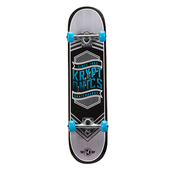 Kryptonics Drop-In Series Complete Skateboard (31'' x 7.5'') - Flag Blue