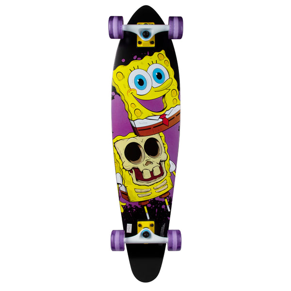 Kryptonics Spongebob 36" Longboard Complete Skateboard (36" x 8.75") - Big Reveal
