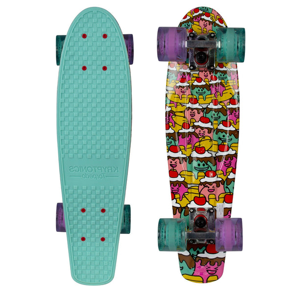 Kryptonics Original Complete Skateboard (22.5" x 6") - Banana-Party