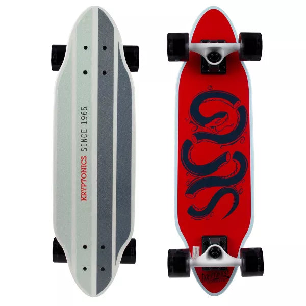 Kryptonics Mini Cutaway Complete Skateboard (26" X 7.25") - Snaked