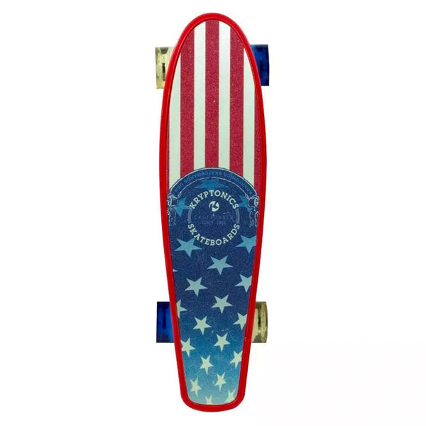 Kryptonics Original Complete Skateboard (22.5" x 6") - Printed-Flag