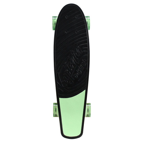 Kryptonics Original Complete Skateboard (22.5" x 6") - Black-Green-Blue