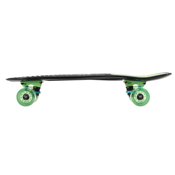 Kryptonics Original Complete Skateboard (22.5" x 6") - Black-Green-Blue