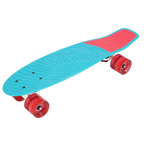 Kryptonics Original Complete Skateboard (22.5" x 6") - Aqua Blue