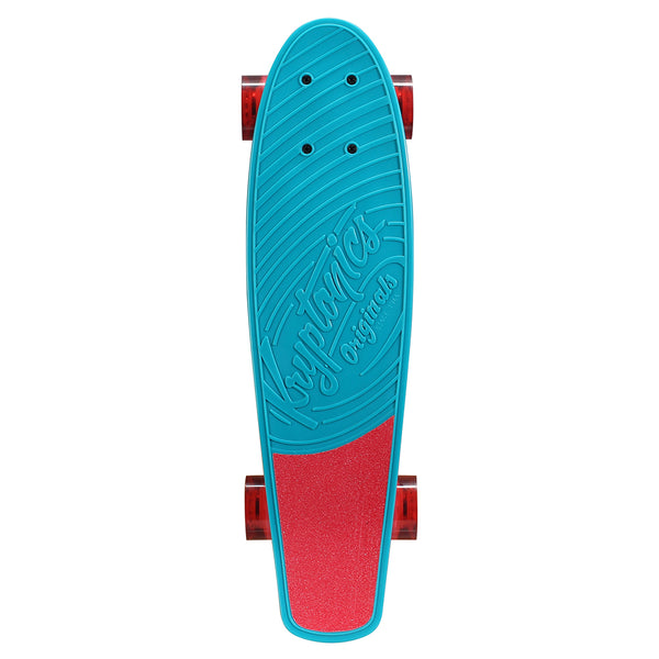 Kryptonics Original Complete Skateboard (22.5" x 6") - Aqua Blue