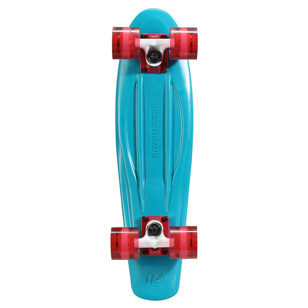 Kryptonics Original Complete Skateboard (22.5" x 6") - Aqua Blue