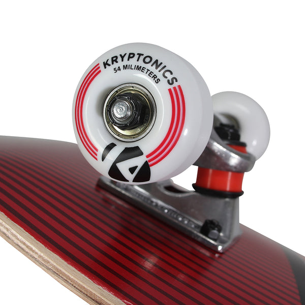 Kryptonics Star Series Complete Skateboard (31" x 8") - Cali-Red