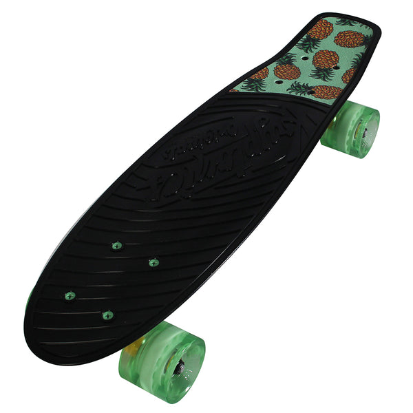 Kryptonics Original Complete Skateboard (22.5" x 6") - Pineapples-Black