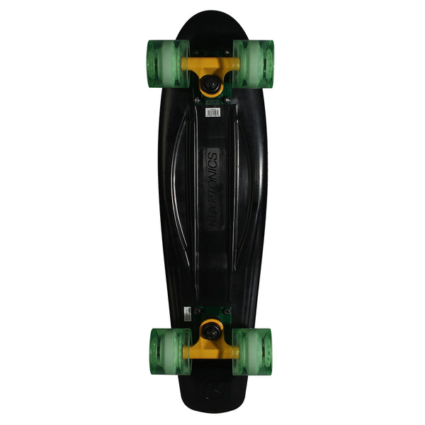 Kryptonics Original Complete Skateboard (22.5" x 6") - Pineapples-Black