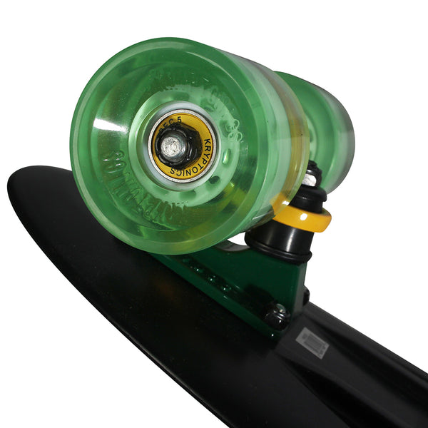 Kryptonics Original Complete Skateboard (22.5" x 6") - Pineapples-Black