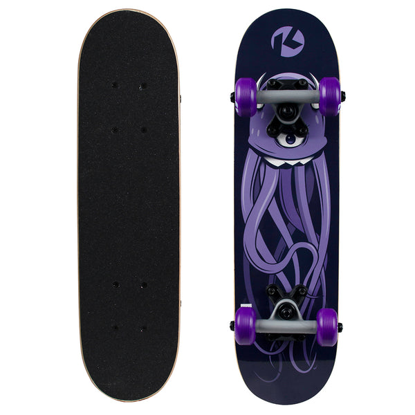 Kryptonics Locker Board Complete Skateboard (22" x 5.75") - Tentacles for Days