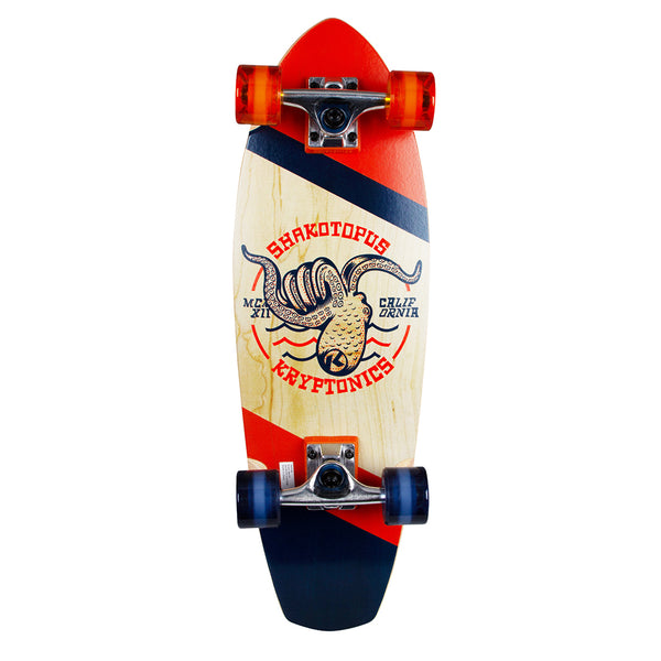 Kryptonics Cruiser Board Complete Skateboard (27" x 8.5") - Shakotopus