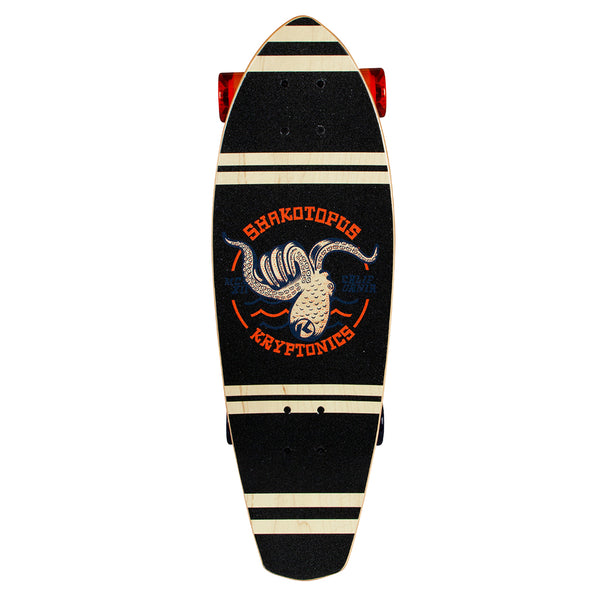 Kryptonics Cruiser Board Complete Skateboard (27" x 8.5") - Shakotopus