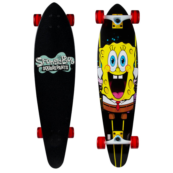 Kryptonics Spongebob 36" Longboard Complete Skateboard (36" x 8.75") - Stretched