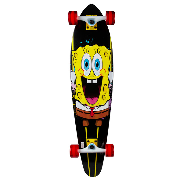 Kryptonics Spongebob 36" Longboard Complete Skateboard (36" x 8.75") - Stretched