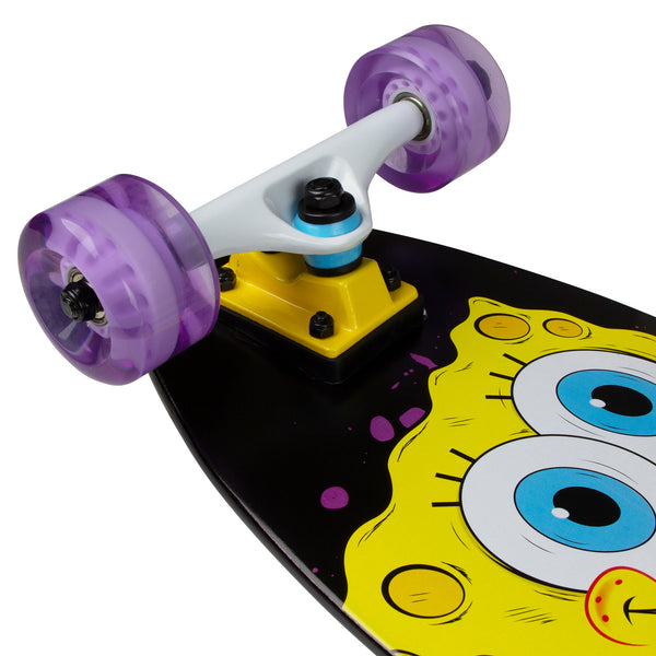 Kryptonics Spongebob 36" Longboard Complete Skateboard (36" x 8.75") - Big Reveal
