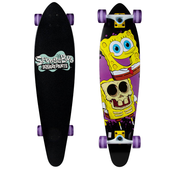 Kryptonics Spongebob 36" Longboard Complete Skateboard (36" x 8.75") - Big Reveal